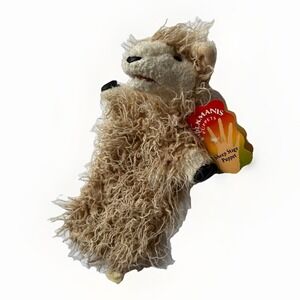 NWT Folkmanis Sheep Stage Puppet 13" Long Wool Plush Lamb w/Tag Educational Toy